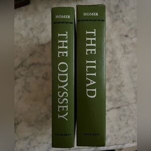 Rare vintage hardcover set of The Odyssey and the Iliad by doubleday